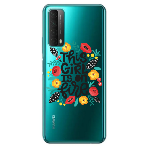 Huawei P Smart 2021 This Girl Transparent Silicone TPU Θήκη