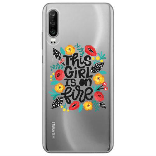 Huawei P30 This Girl Transparent Silicone TPU Θήκη