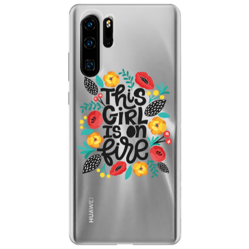 Huawei P30 Pro This Girl Transparent Silicone TPU Θήκη
