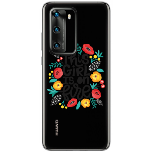 Huawei P40 This Girl Transparent Silicone TPU Θήκη