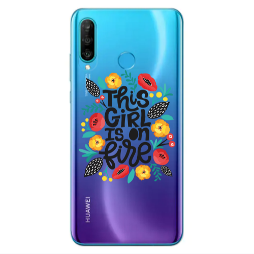 Huawei P30 Lite This Girl Transparent Silicone TPU Θήκη