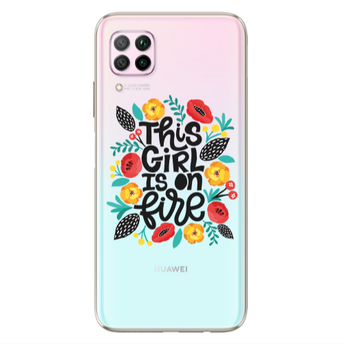 Huawei P40 Lite This Girl Transparent Silicone TPU Θήκη