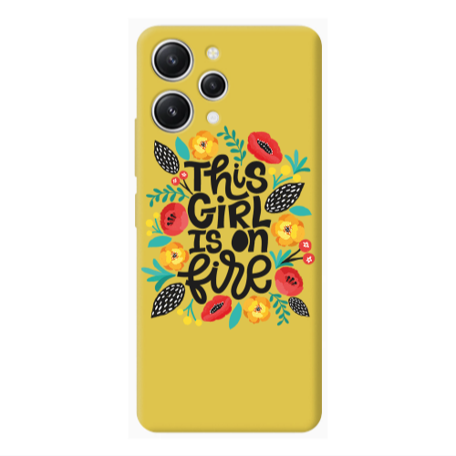 Xiaomi Redmi 12 This Girl Yellow Colored Silicone TPU Θήκη