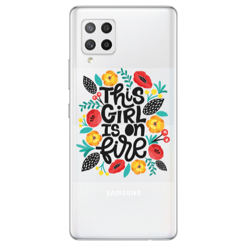 Samsung A42 5G This Girl Transparent Silicone TPU Θήκη
