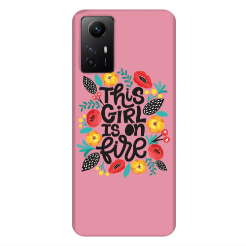 Xiaomi Redmi Note 12s This Girl Pink Colored Silicone TPU Θήκη