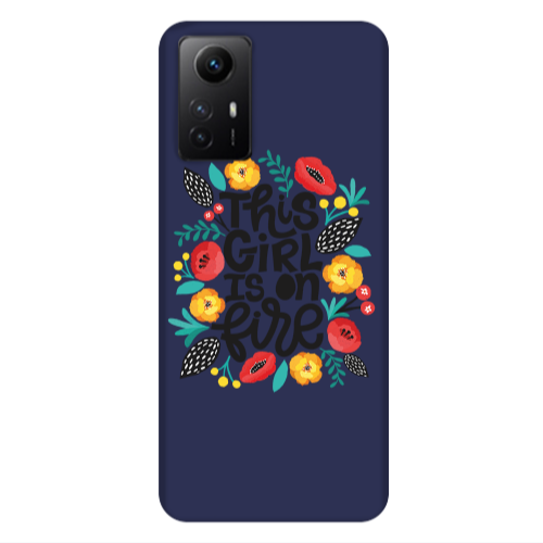 Xiaomi Redmi Note 12s This Girl Dark blue Colored Silicone TPU Θήκη