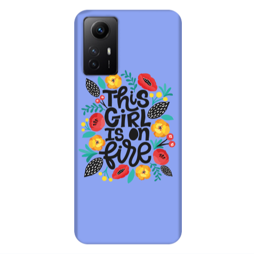 Xiaomi Redmi Note 12s This Girl Light Purple Colored Silicone TPU Θήκη