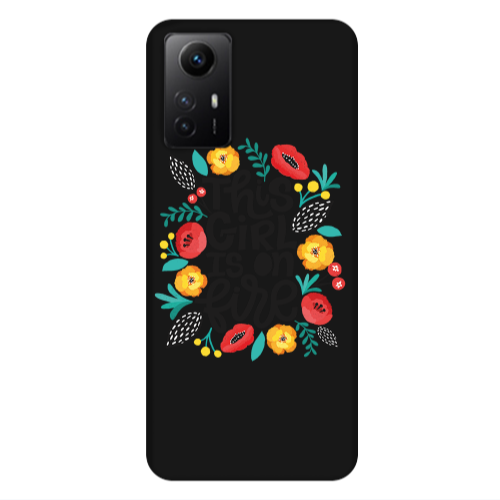 Xiaomi Redmi Note 12s This Girl Black Colored Silicone TPU Θήκη