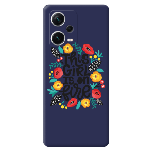 Xiaomi Poco X5 This Girl Dark blue Colored Silicone TPU Θήκη