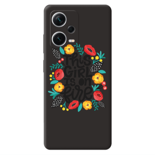 Xiaomi Poco X5 This Girl Black Colored Silicone TPU Θήκη
