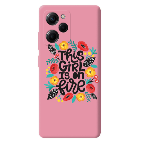 Xiaomi Poco X5 Pro This Girl Pink Colored Silicone TPU Θήκη