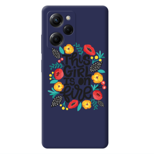 Xiaomi Poco X5 Pro This Girl Dark blue Colored Silicone TPU Θήκη