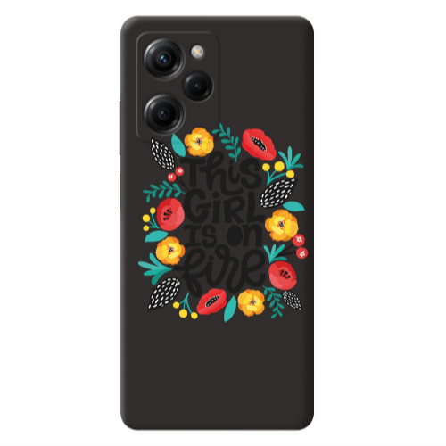 Xiaomi Poco X5 Pro This Girl Black Colored Silicone TPU Θήκη