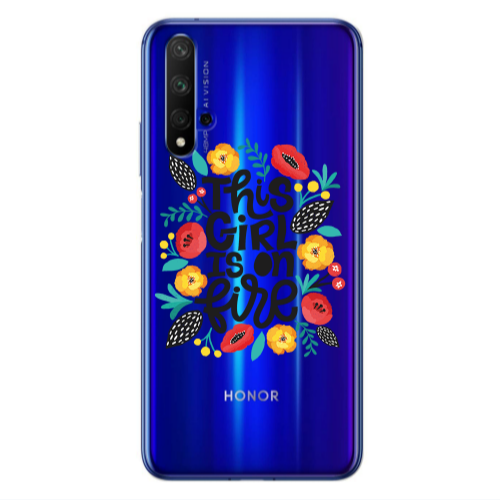 Huawei Nova 5 T This Girl Transparent Silicone TPU Θήκη