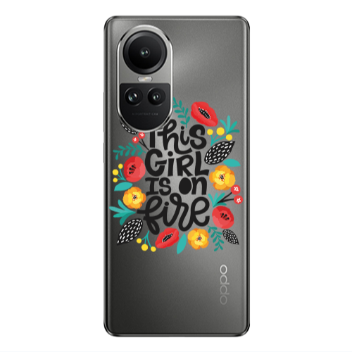 Oppo Reno10 5G This Girl Transparent Silicone TPU Θήκη