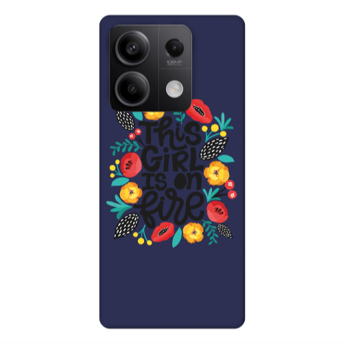 Xiaomi Redmi Note 13 5G This Girl Dark blue Colored Silicone TPU Θήκη