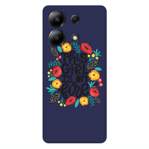 Xiaomi Redmi Note 13 4G This Girl Dark blue Colored Silicone TPU Θήκη