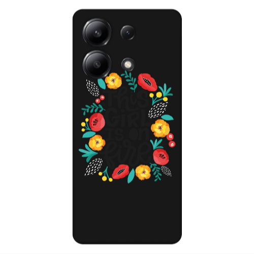 Xiaomi Redmi Note 13 4G This Girl Black Colored Silicone TPU Θήκη