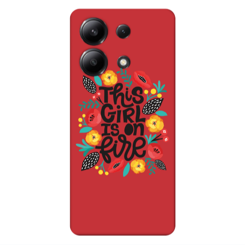 Xiaomi Redmi Note 13 4G This Girl Red Colored Silicone TPU Θήκη