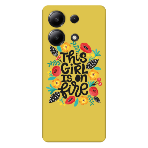 Xiaomi Redmi Note 13 4G This Girl Yellow Colored Silicone TPU Θήκη