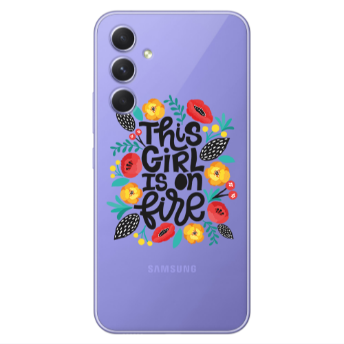 Samsung A55 This Girl Transparent Silicone TPU Θήκη