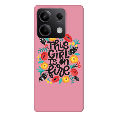 Xiaomi Redmi Note 13Pro 5G This Girl Pink Colored Silicone TPU Θήκη