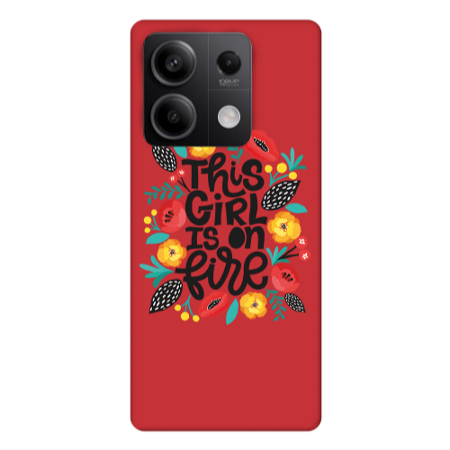 Xiaomi Redmi Note 13Pro 5G This Girl Red Colored Silicone TPU Θήκη