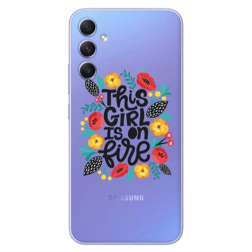 Samsung A25 This Girl Transparent Silicone TPU Θήκη