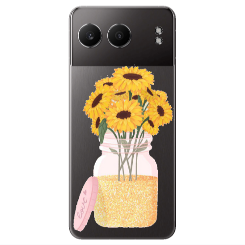 Oneplus Nord 4 Daisies Transparent Silicone TPU Θήκη