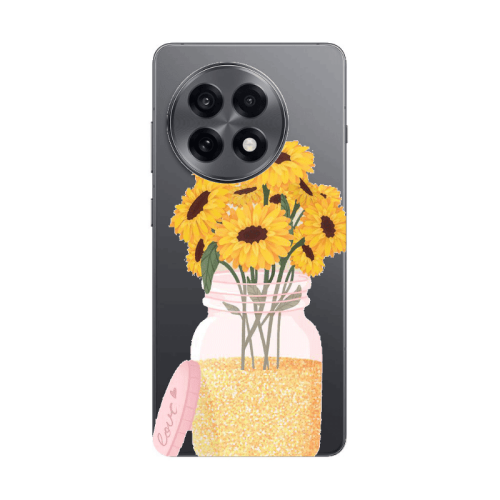 Oneplus 13 5G Daisies Transparent Silicone TPU Θήκη
