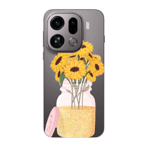 Oppo Find X9 Pro Daisies Transparent Silicone TPU Θήκη