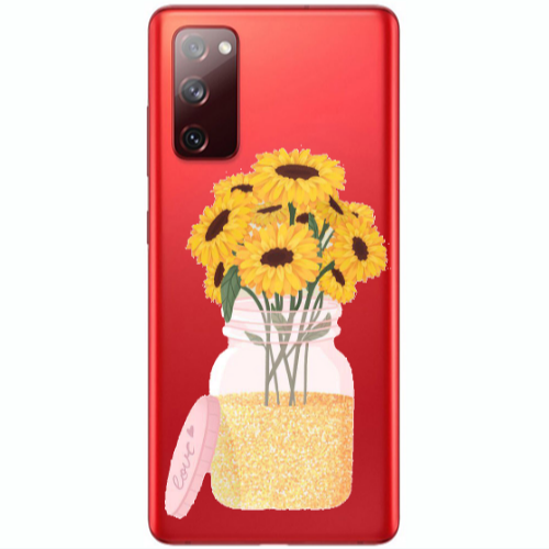 Samsung S20 FE Daisies Transparent Silicone TPU Θήκη
