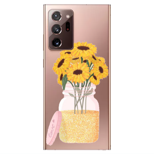 Samsung Note 20 Plus Daisies Transparent Silicone TPU Θήκη