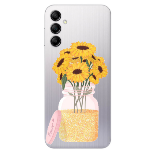 Samsung A24 Daisies Transparent Silicone TPU Θήκη