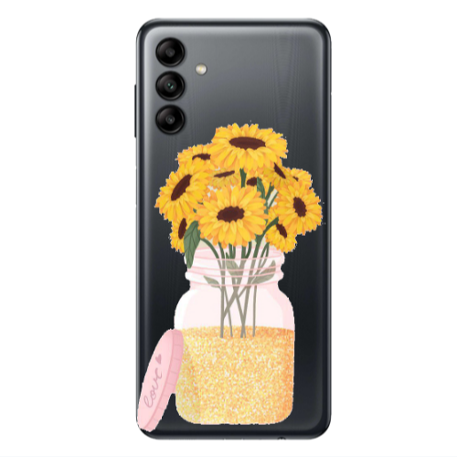 Samsung A13 5G Daisies Transparent Silicone TPU Θήκη