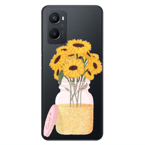 Oppo A 96 Daisies Transparent Silicone TPU Θήκη