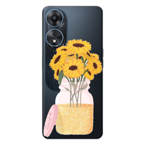 Oppo A 98 Daisies Transparent Silicone TPU Θήκη