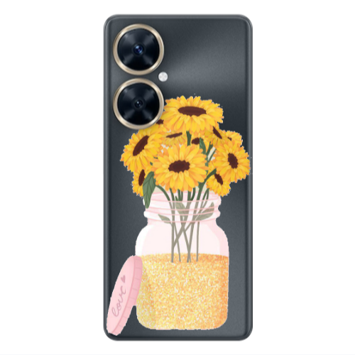 Huawei Nova 11i Daisies Transparent Silicone TPU Θήκη