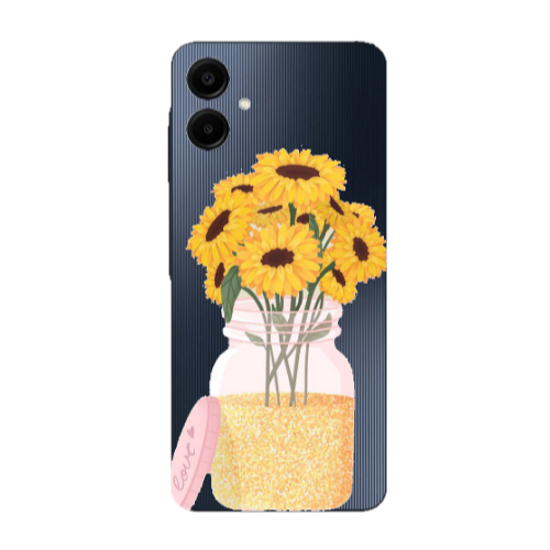 Samsung A06 Daisies Transparent Silicone TPU Θήκη