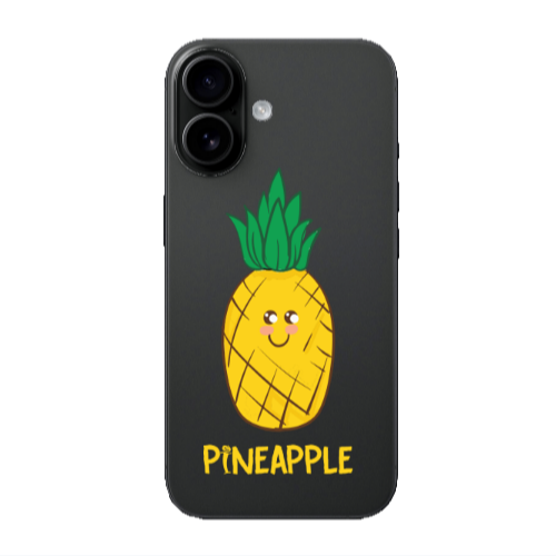 Apple Iphone 16 plus Pineapple Transparent Silicone TPU Θήκη