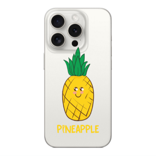 Apple Iphone 16 Pro Max Pineapple Transparent Silicone TPU Θήκη