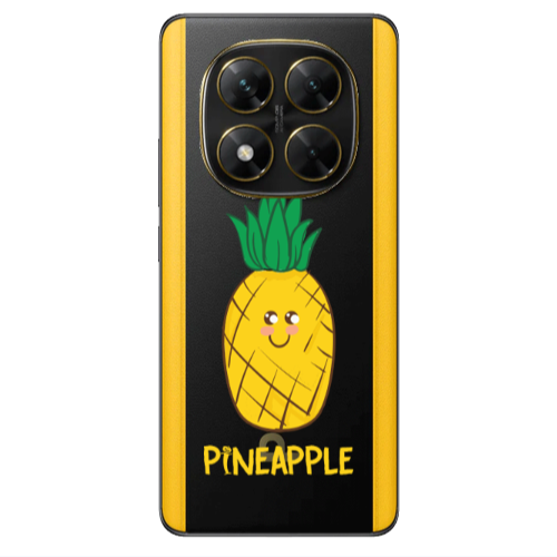 Xiaomi Poco X7 Pineapple Transparent Silicone TPU Θήκη