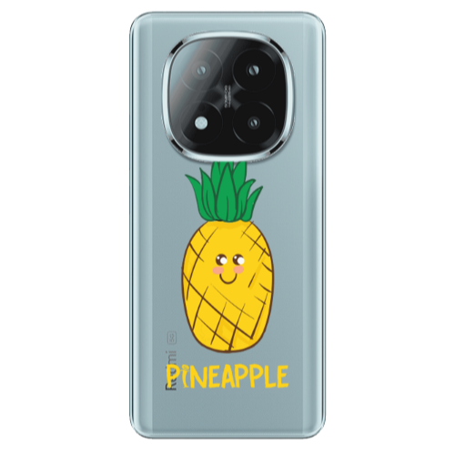 Xiaomi Redmi Note 14 Pro + 5g Pineapple Transparent Silicone TPU Θήκη