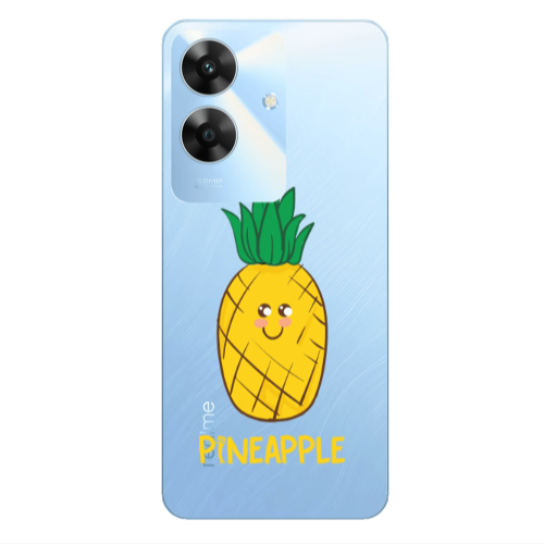 Realme Note 60 Pineapple Transparent Silicone TPU Θήκη