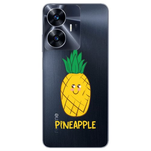 Realme Note 50 Pineapple Transparent Silicone TPU Θήκη
