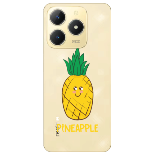 Realme C61 Pineapple Transparent Silicone TPU Θήκη