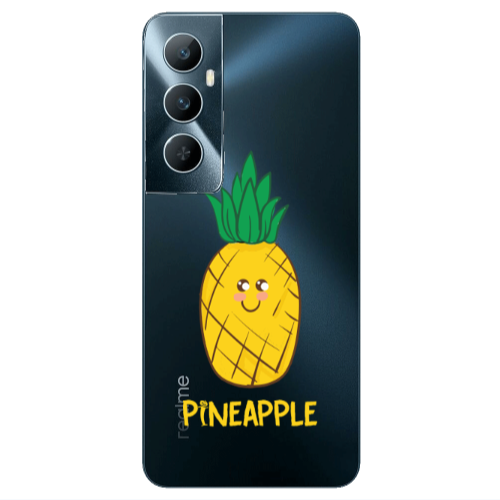 Realme C65 Pineapple Transparent Silicone TPU Θήκη