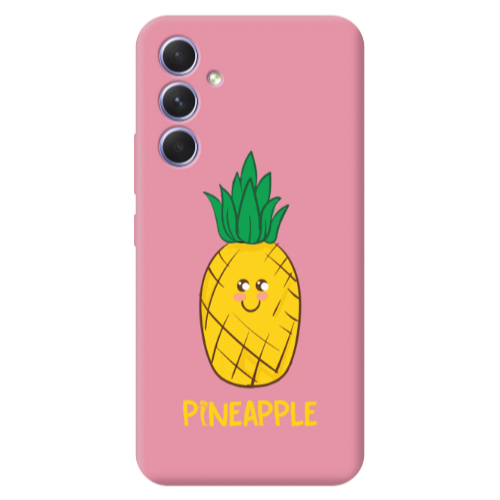 Samsung A36 Pineapple Pink Colored Silicone TPU Θήκη
