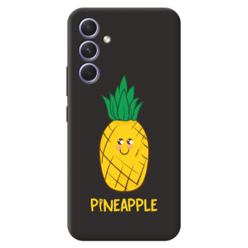 Samsung A36 Pineapple Black Colored Silicone TPU Θήκη