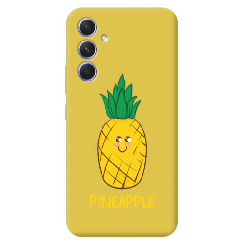 Samsung A56 Pineapple Yellow Colored Silicone TPU Θήκη